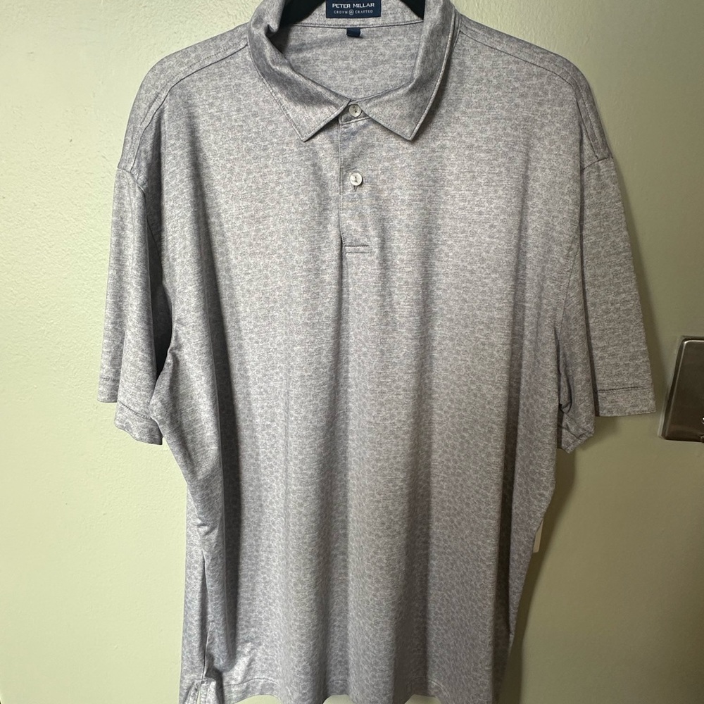 Peter Millar Gray Polo (Trim Fit)